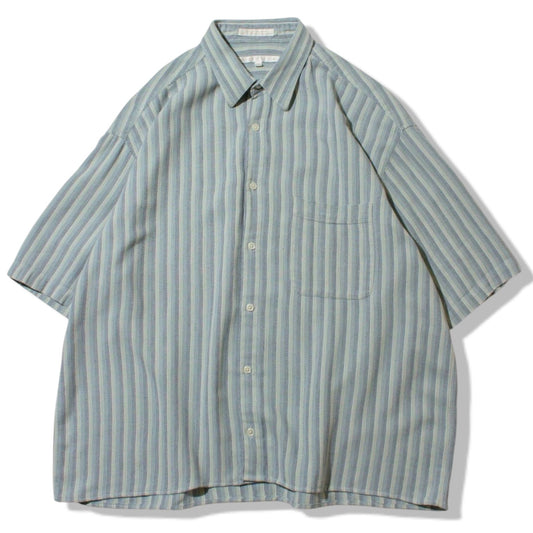 S/S Stripe Cotton Shirt【XL】