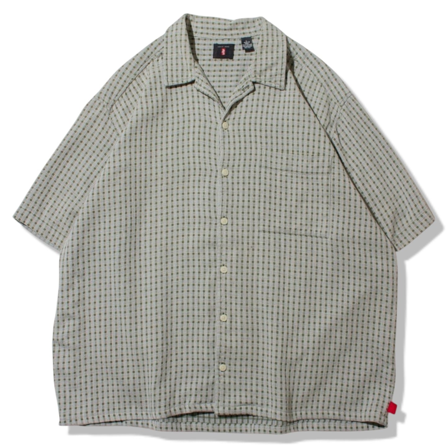 Check Open Collar Shirt【L】