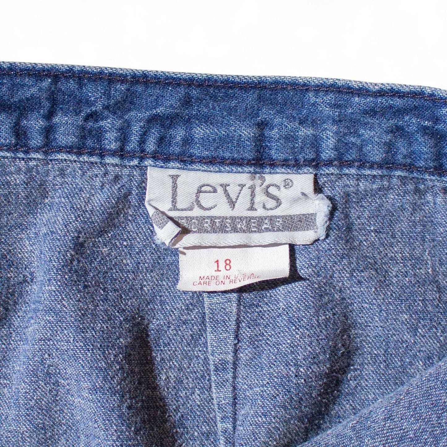 2tuck Denim Slacks Made in U.S.A.【W34×L30】