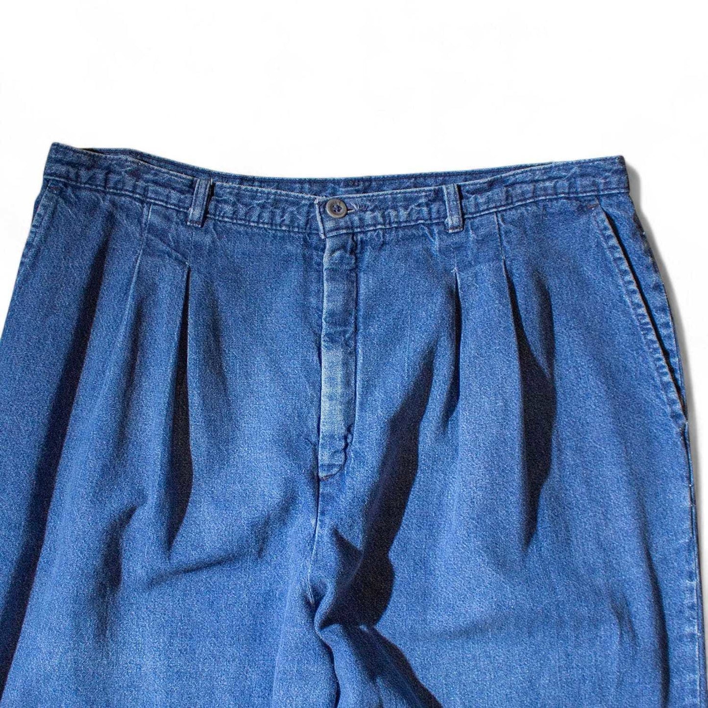 2tuck Denim Slacks Made in U.S.A.【W34×L30】
