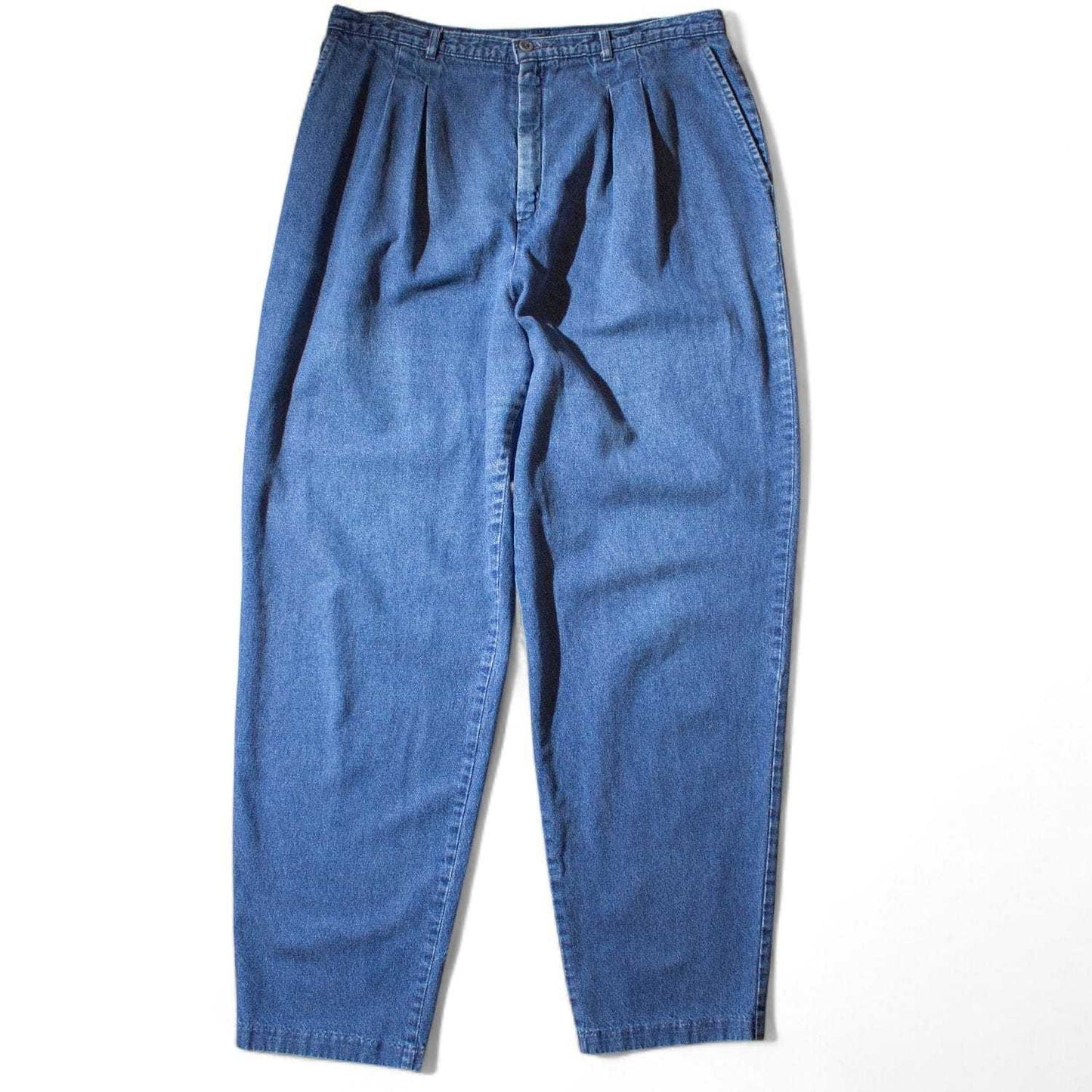 2tuck Denim Slacks Made in U.S.A.【W34×L30】