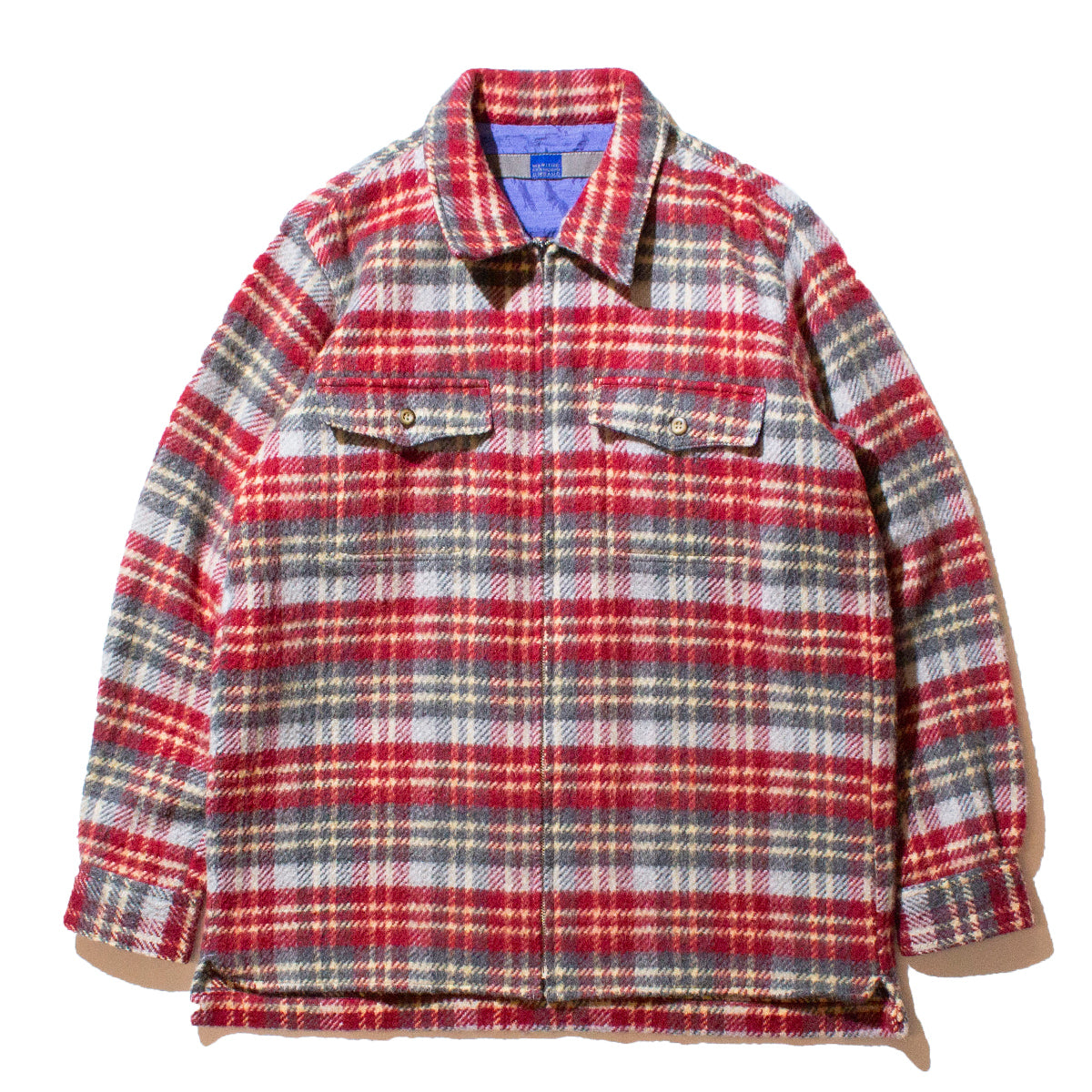 Wool Flannel Check Shirt Jacket