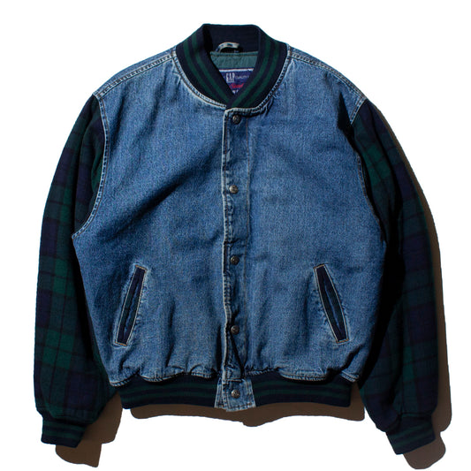 Wool×Denim Stadium Jacket