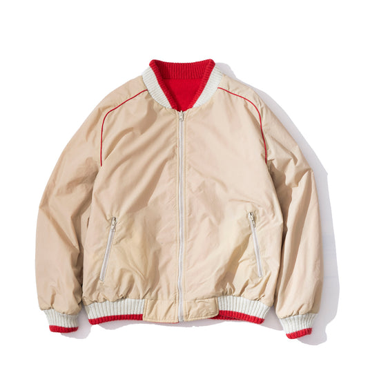 Reversible Zip Stadium Jacket