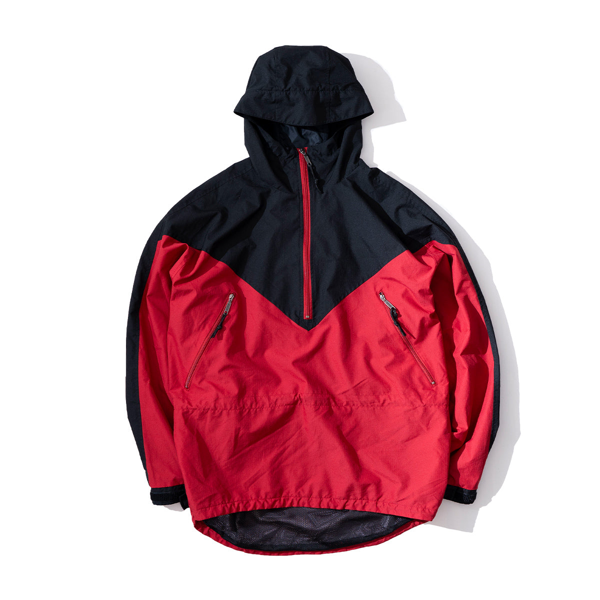 Pullover Two Tone Nylon Parka