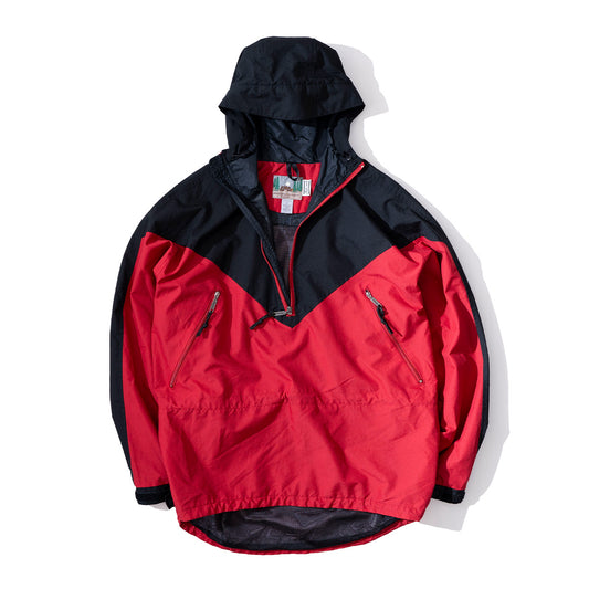 Pullover Two Tone Nylon Parka