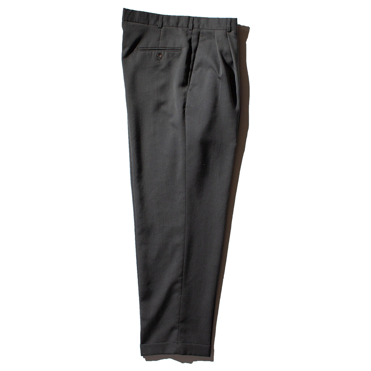 2Tuck Polyester×Wool Slacks【W30×L30】