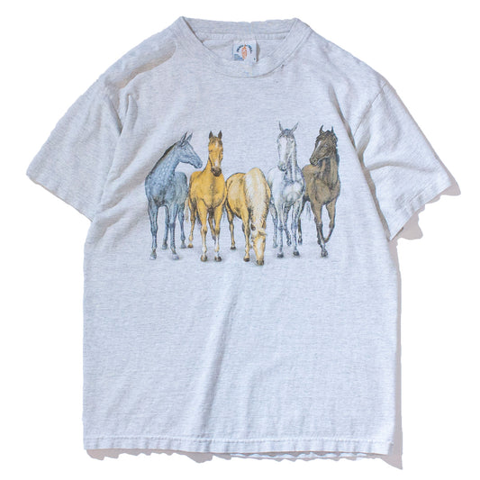 5horses Printed T-Shirt Made in U.S.A.