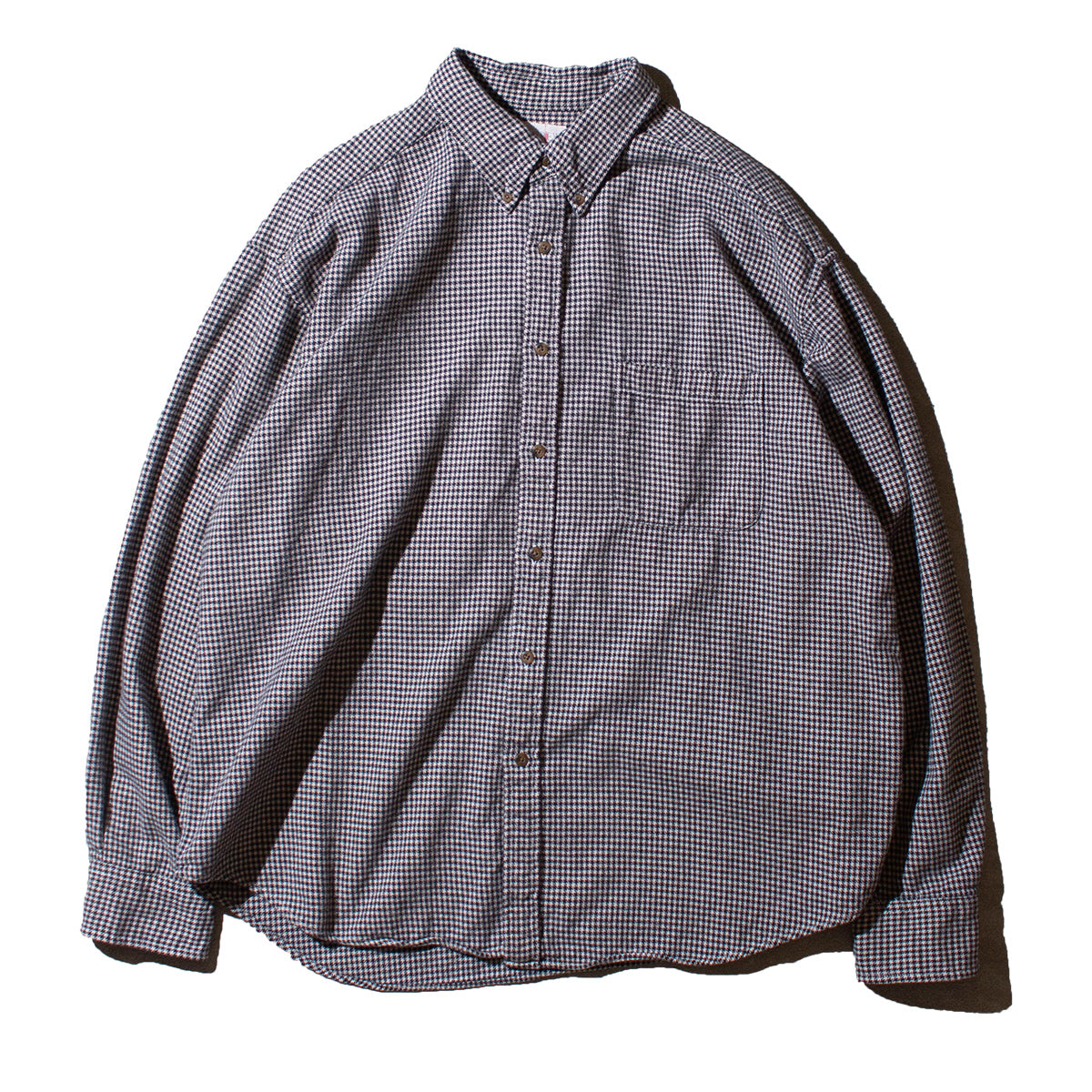 Cotton Flannel Houndtooth Shirt