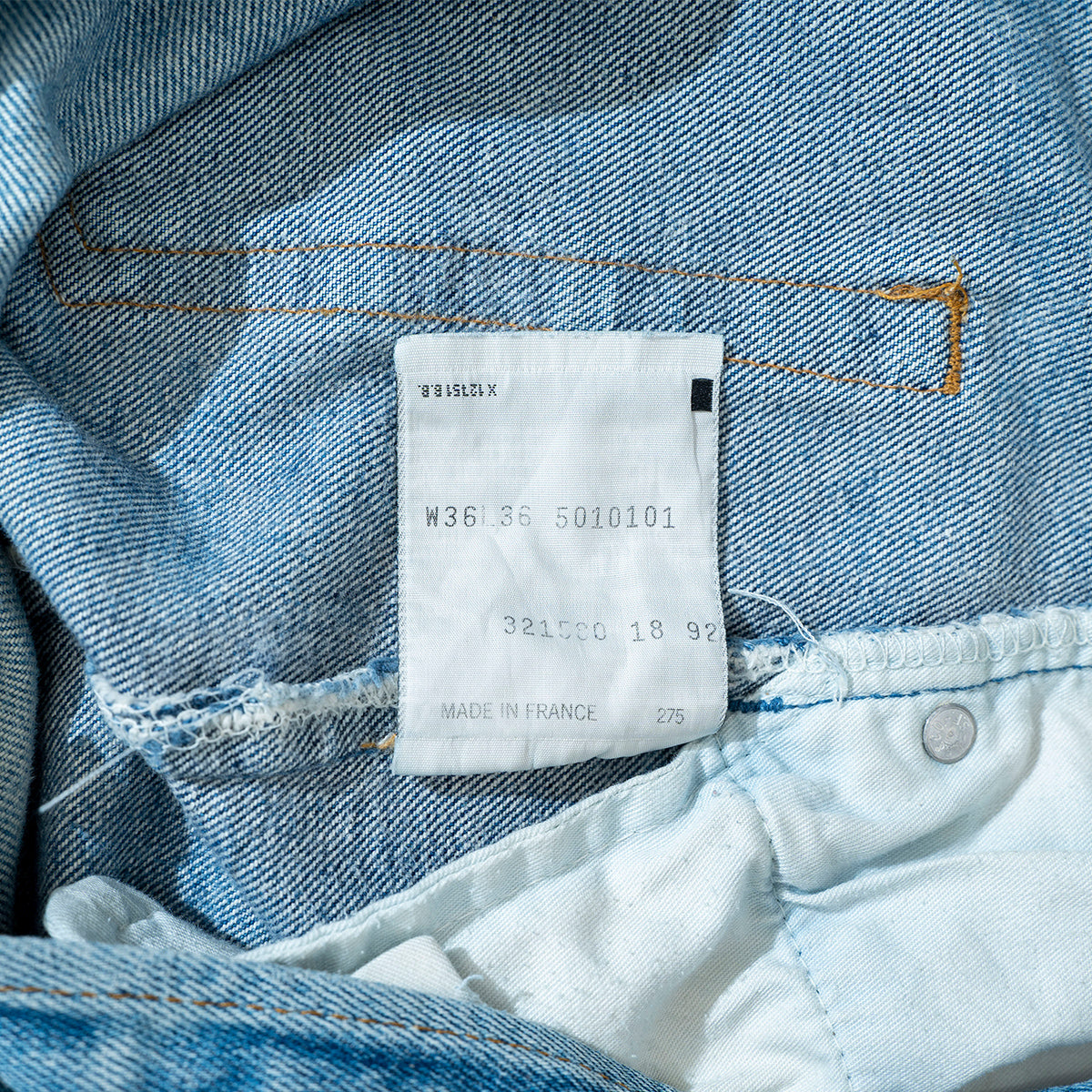 501 Denim Pants Made In FRANCE