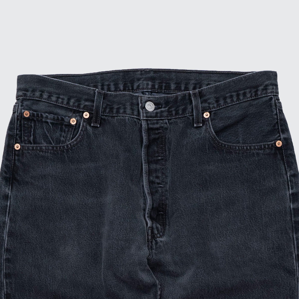 501 Black Denim Pants Made in USA