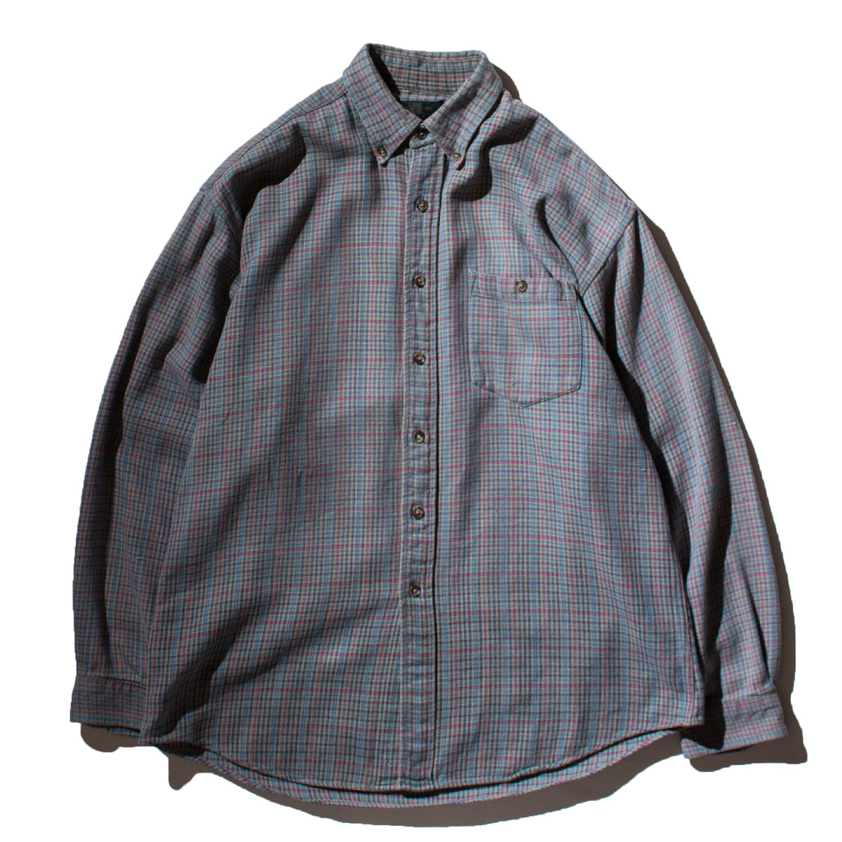 Houndtooth Cotton Flannnel Shirt