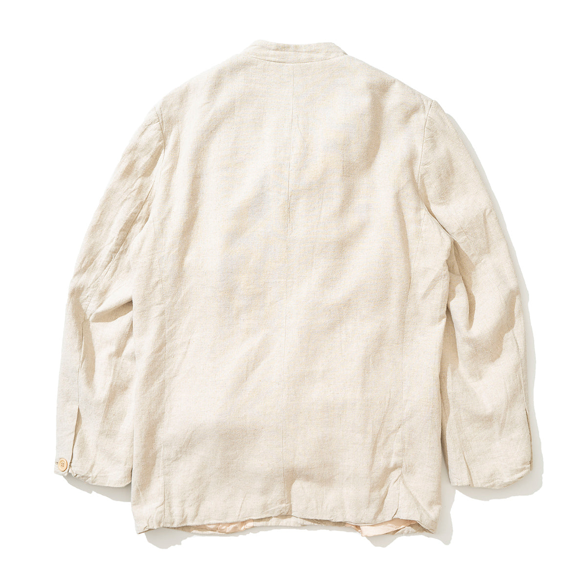 Stand Collar Linen Jacket