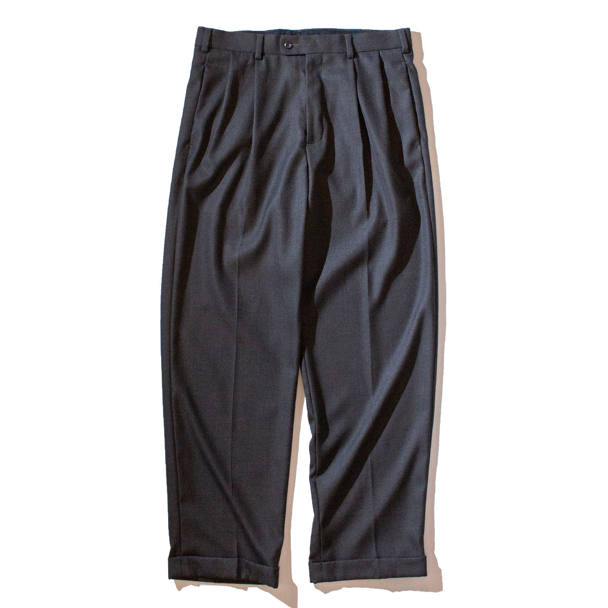 Polyester × Rayon 2Tuck Slacks [W34 / L32]