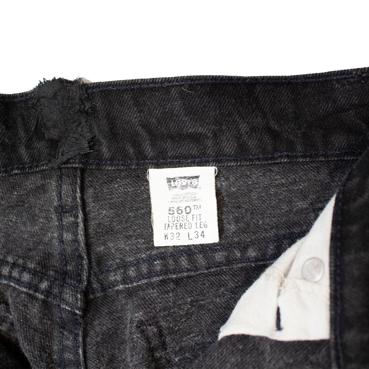 560 Denim Pants Made in U.S.A "Black"