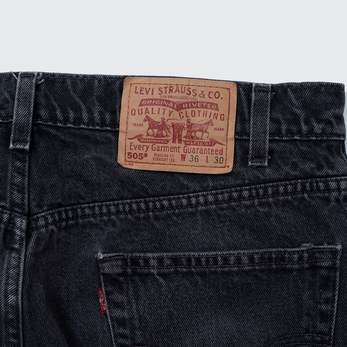 505 Black Denim Pants