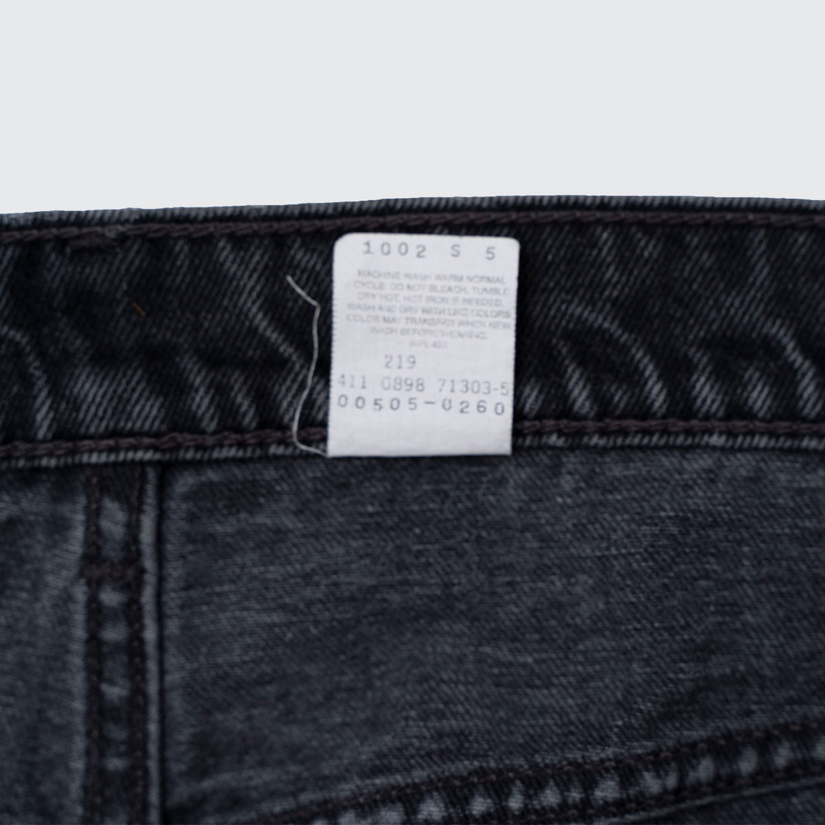 505 Black Denim Pants