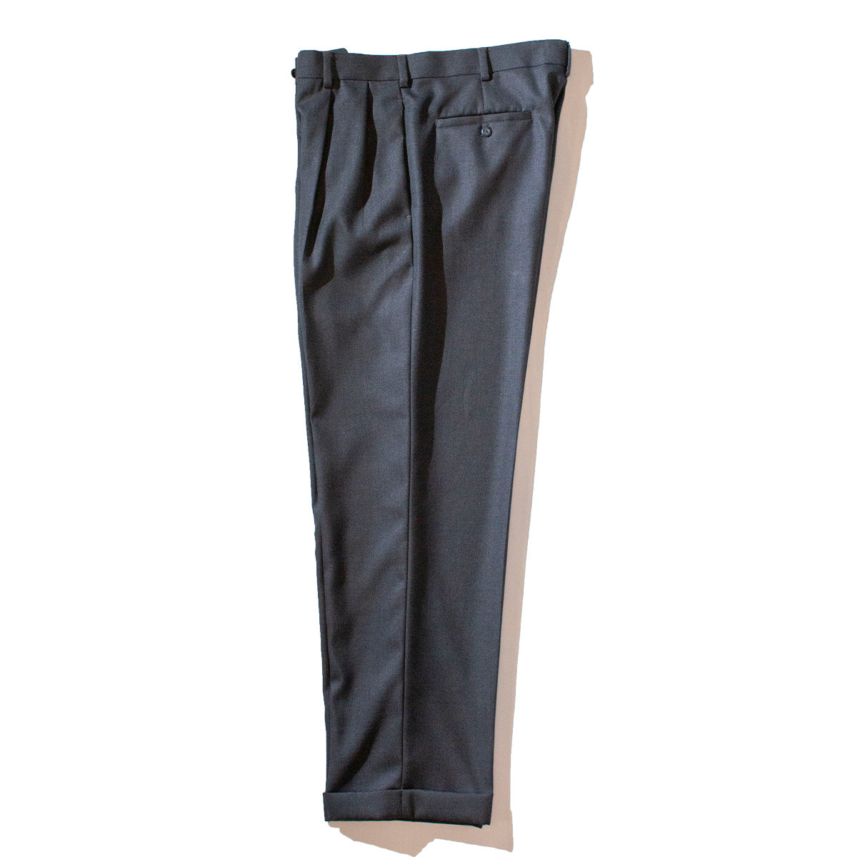 Polyester × Rayon 2Tuck Slacks [W34 / L32]