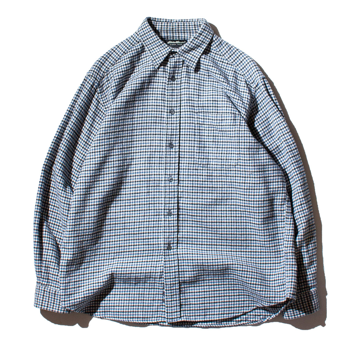 Houndtooth Coton Flannel Shirt