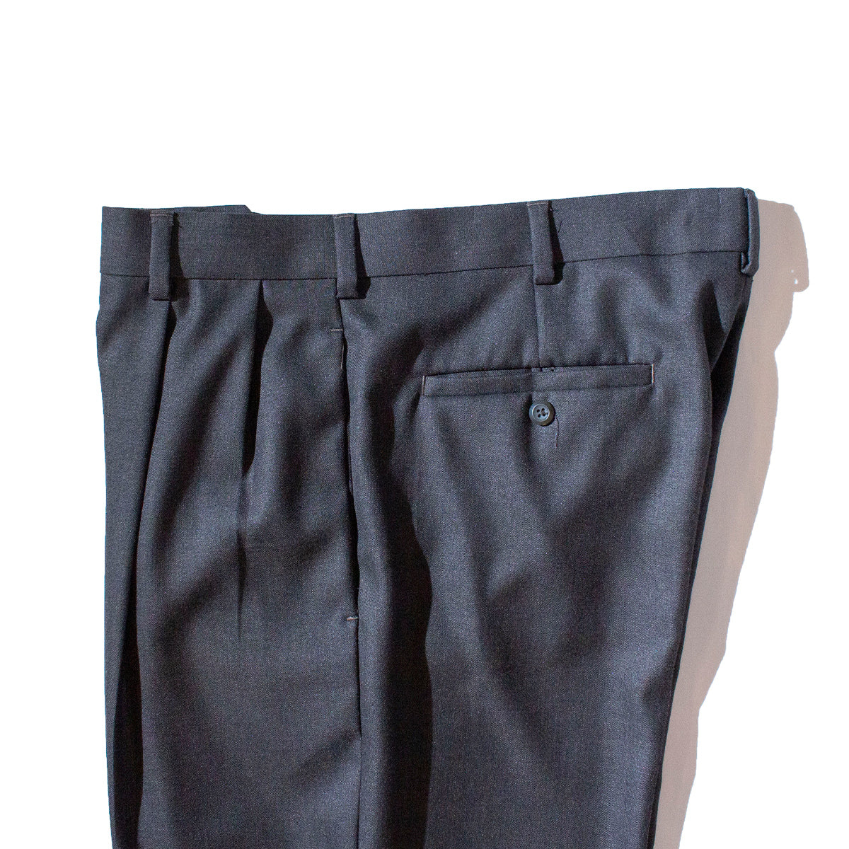 Polyester × Rayon 2Tuck Slacks [W34 / L32]