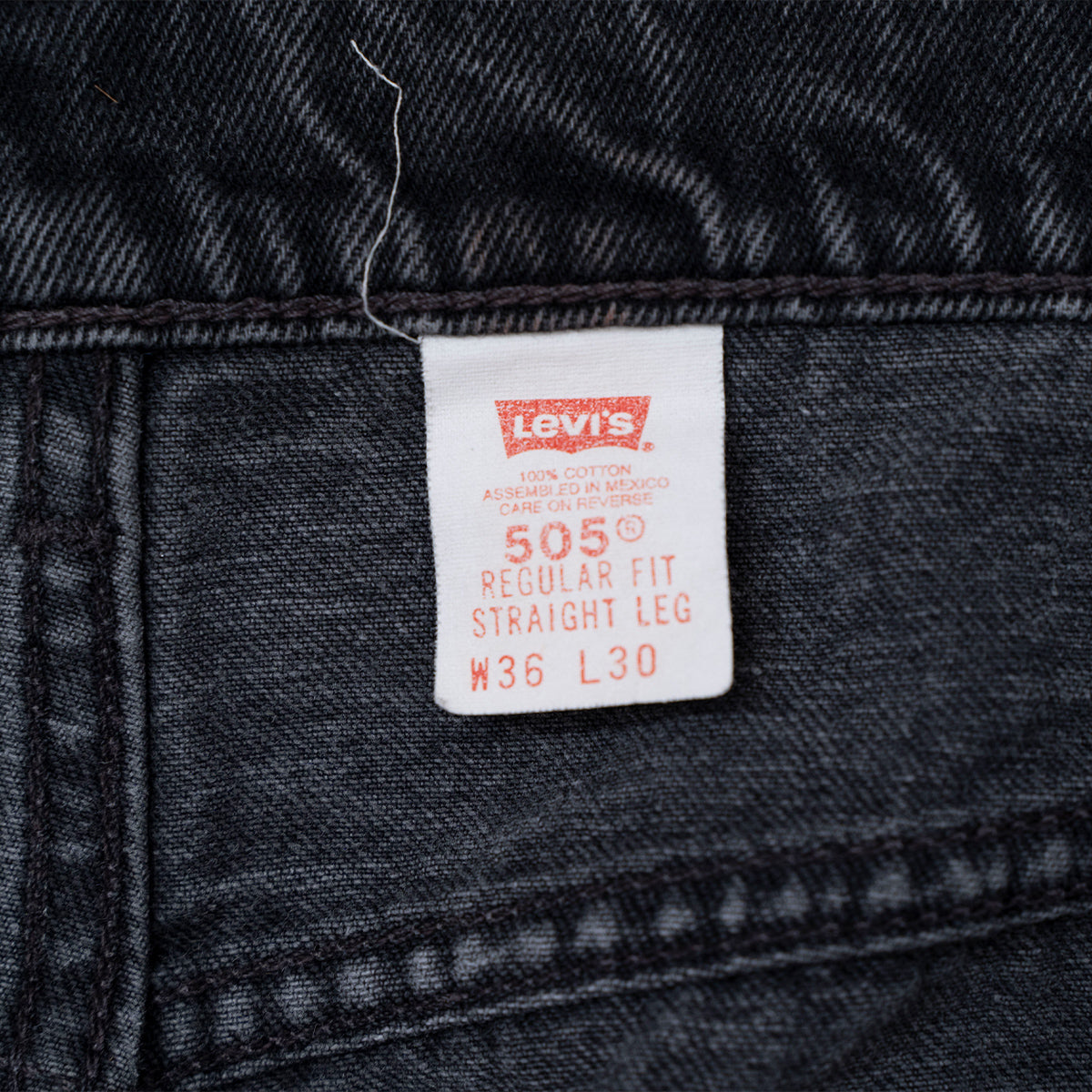 505 Black Denim Pants