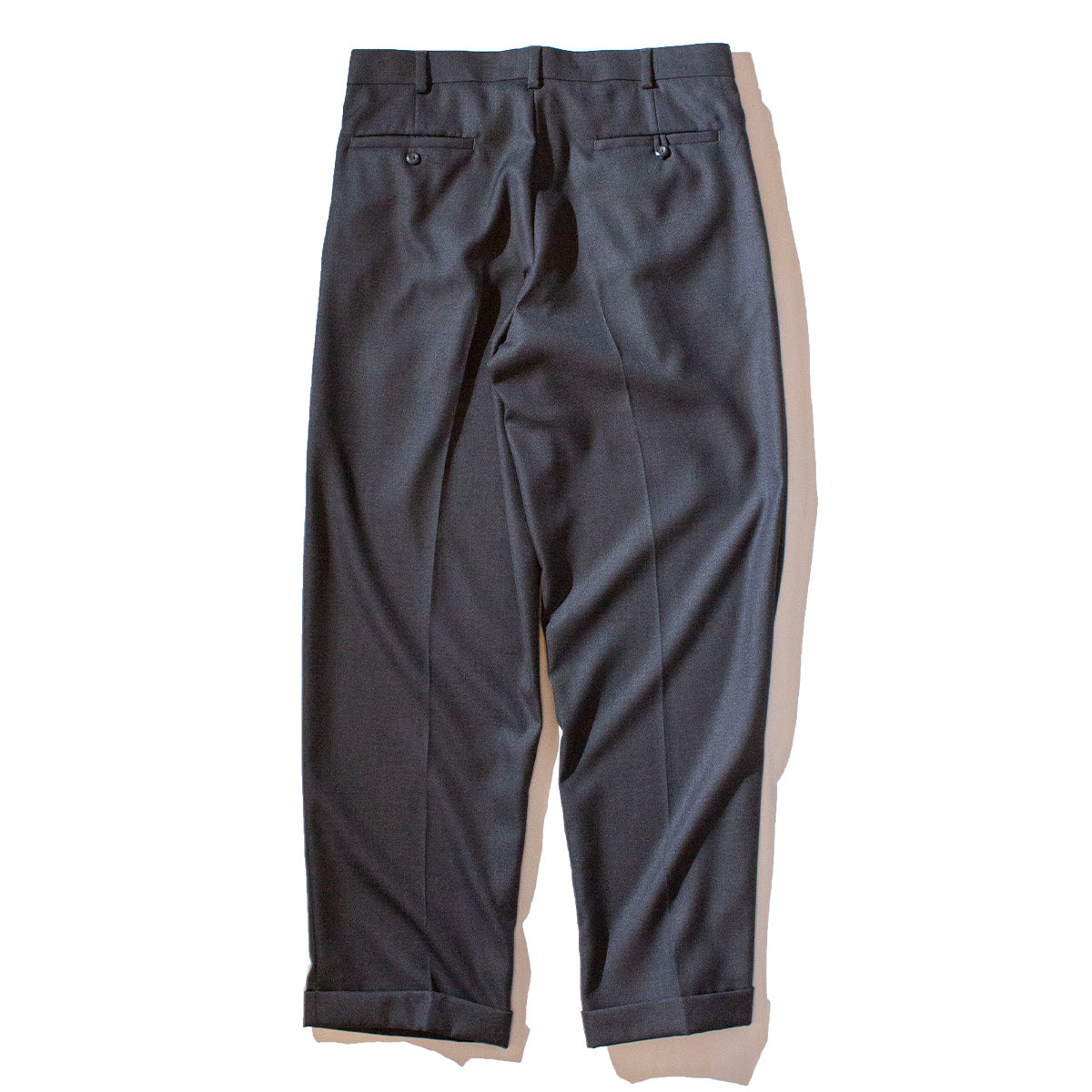 Polyester × Rayon 2Tuck Slacks [W34 / L32]