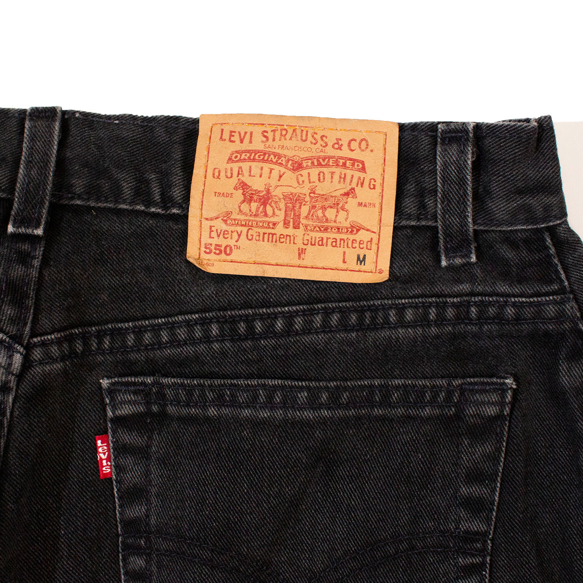 550 Black Denim Pants Made in U.S.A.