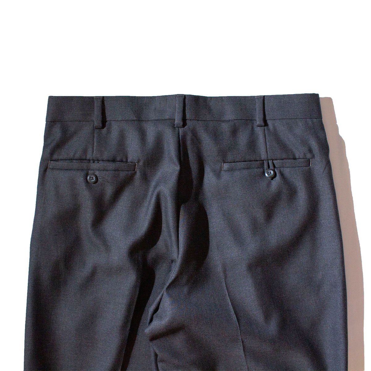 Polyester × Rayon 2Tuck Slacks [W34 / L32]