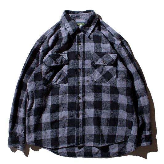 Block Check Cotton Flannel Shirt