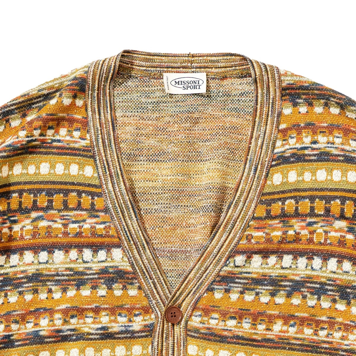 Jacquard Knit Cardigan