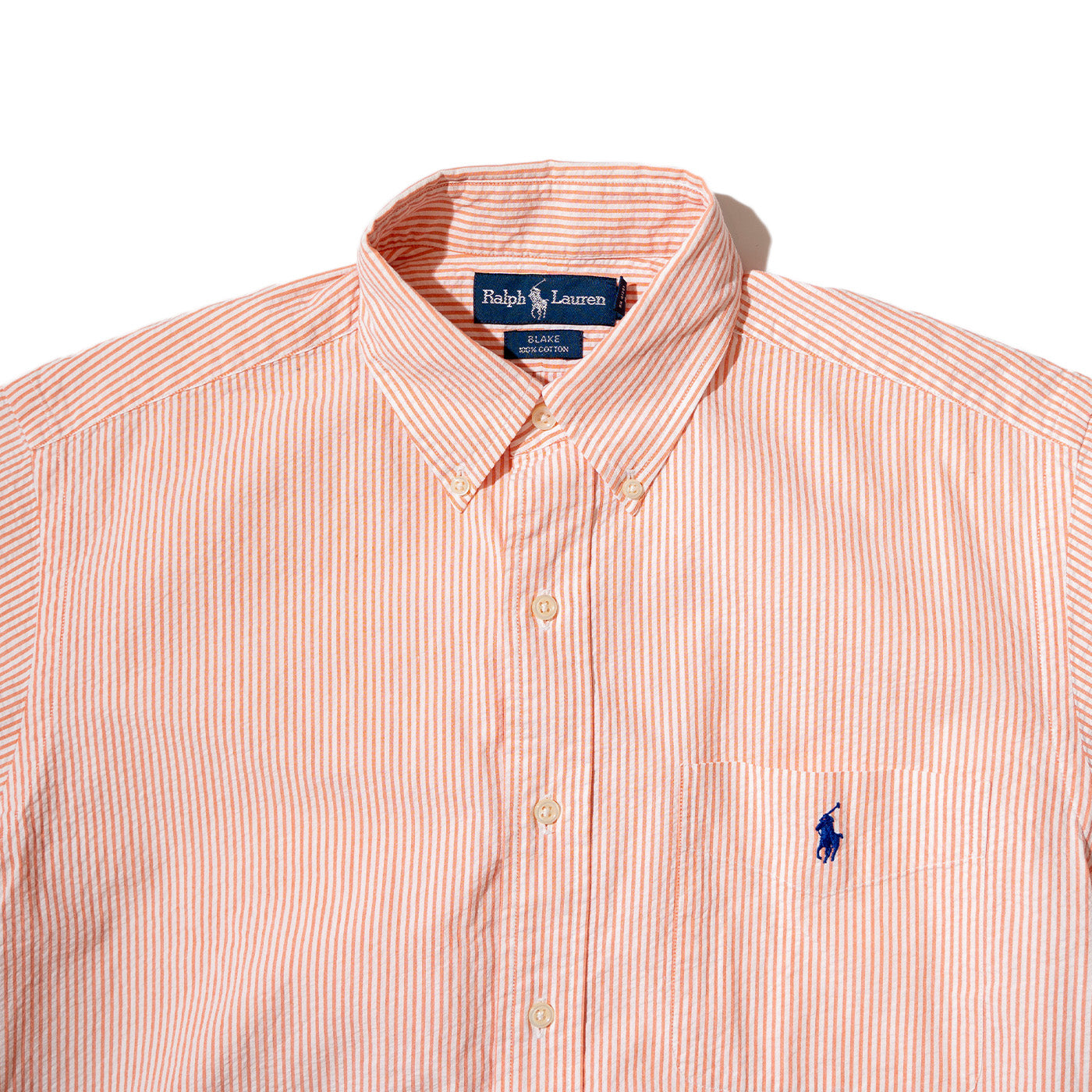 Seersucker "BLAKE" Cotton BD S/S Shirt