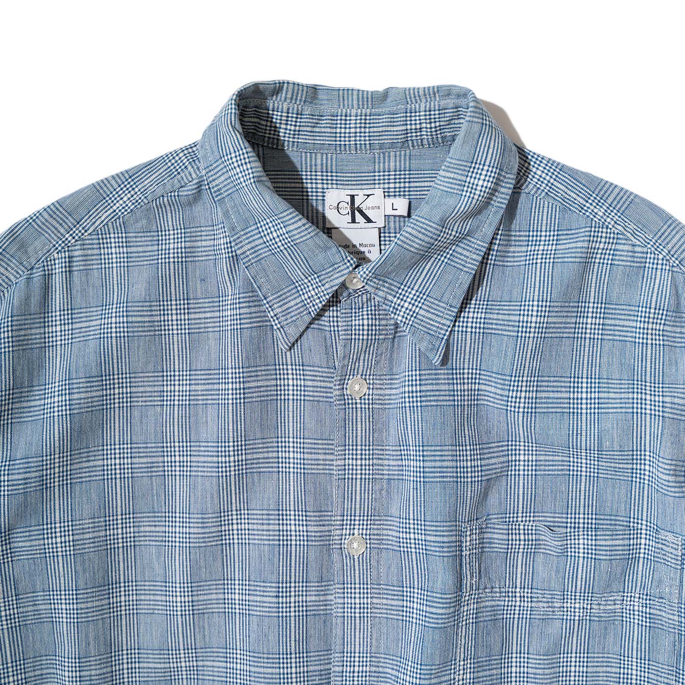 SAX Woven Plaid Cotton Shirt