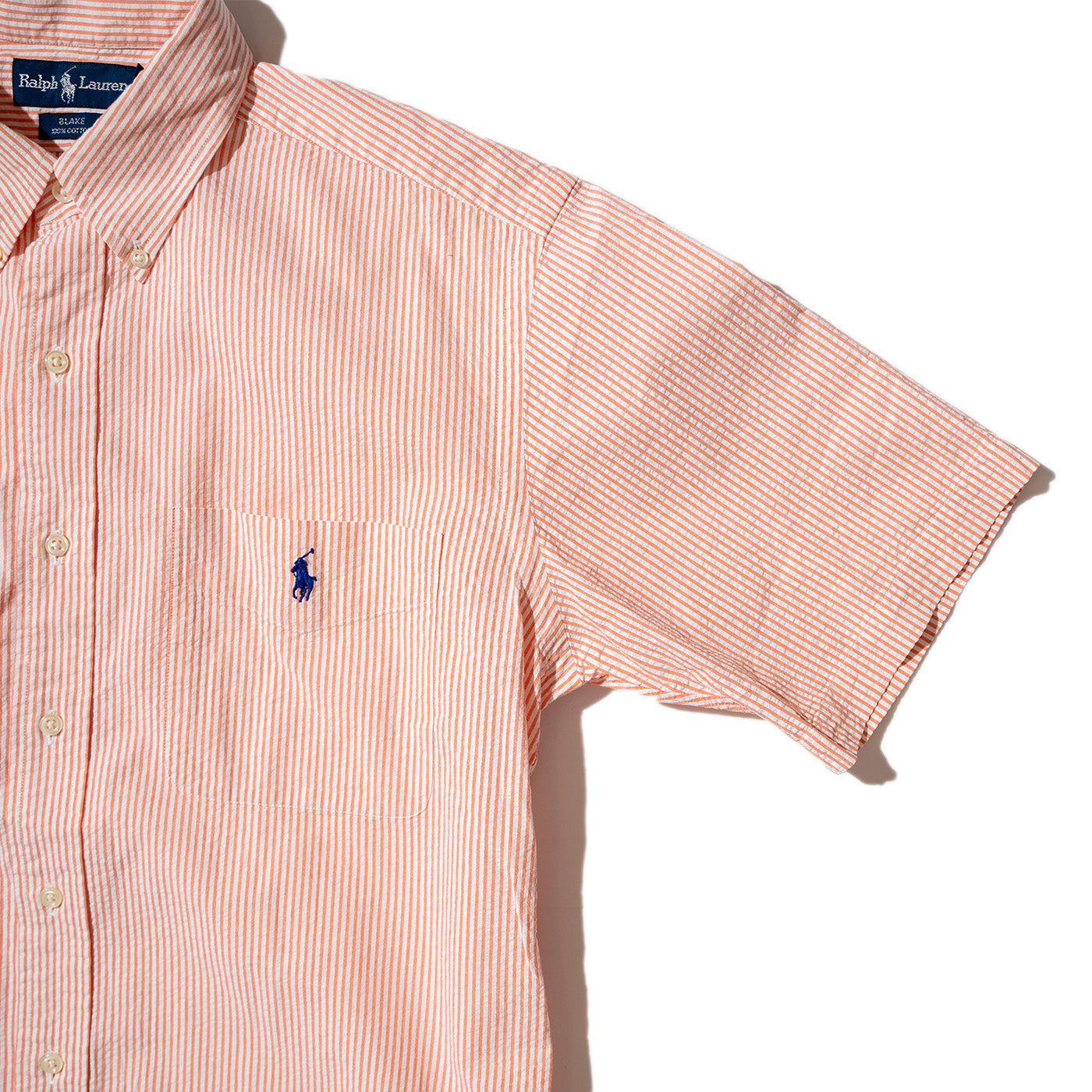 Seersucker "BLAKE" Cotton BD S/S Shirt