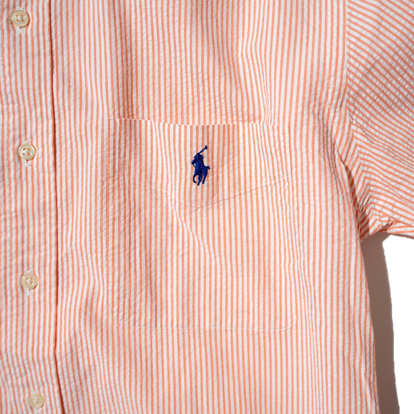 Seersucker "BLAKE" Cotton BD S/S Shirt