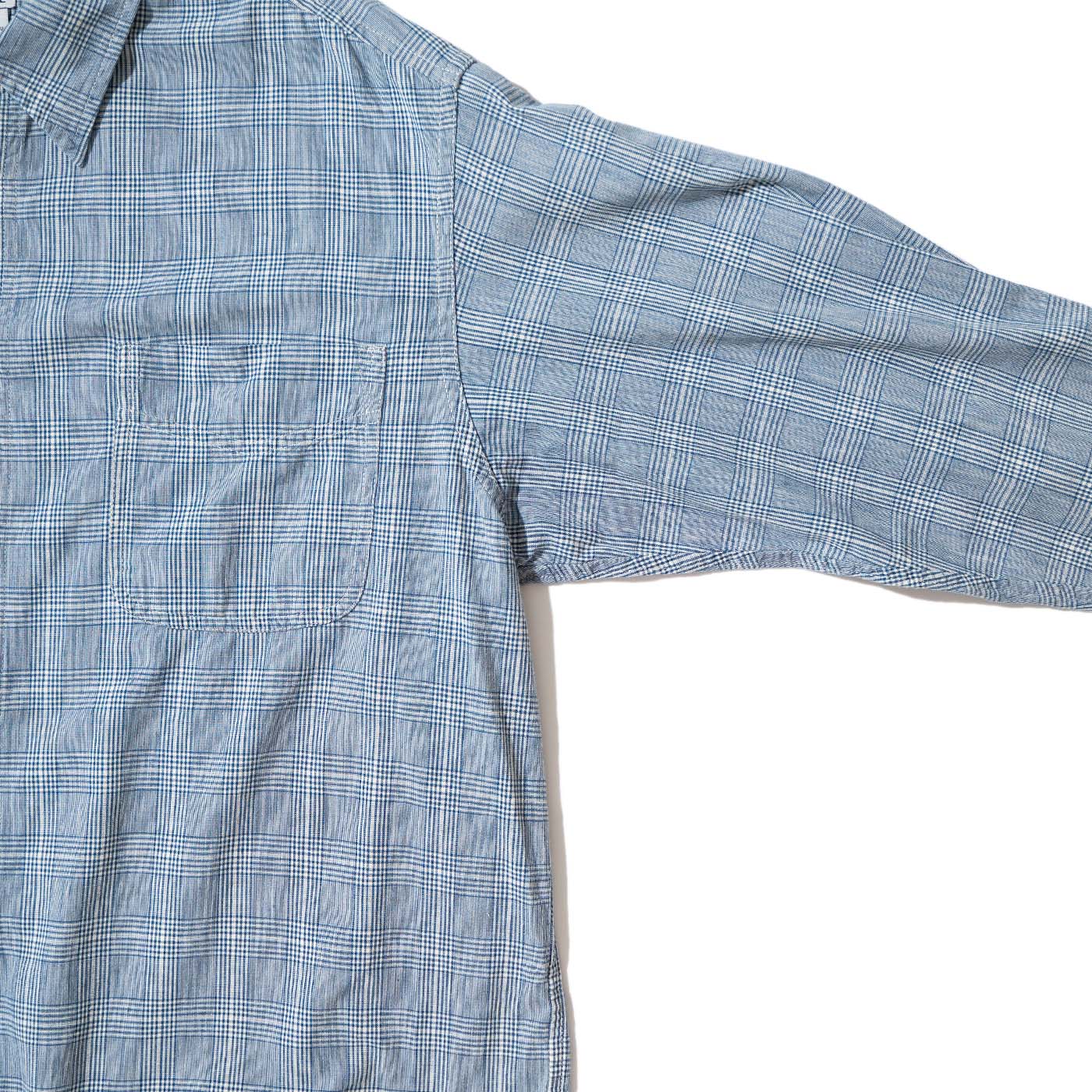 SAX Woven Plaid Cotton Shirt