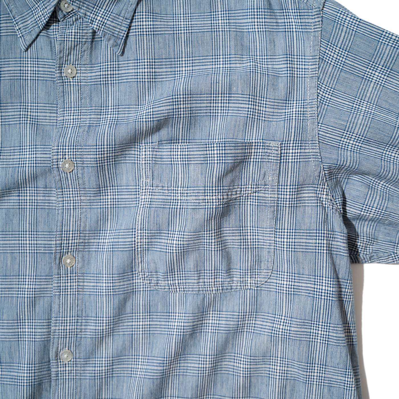 SAX Woven Plaid Cotton Shirt