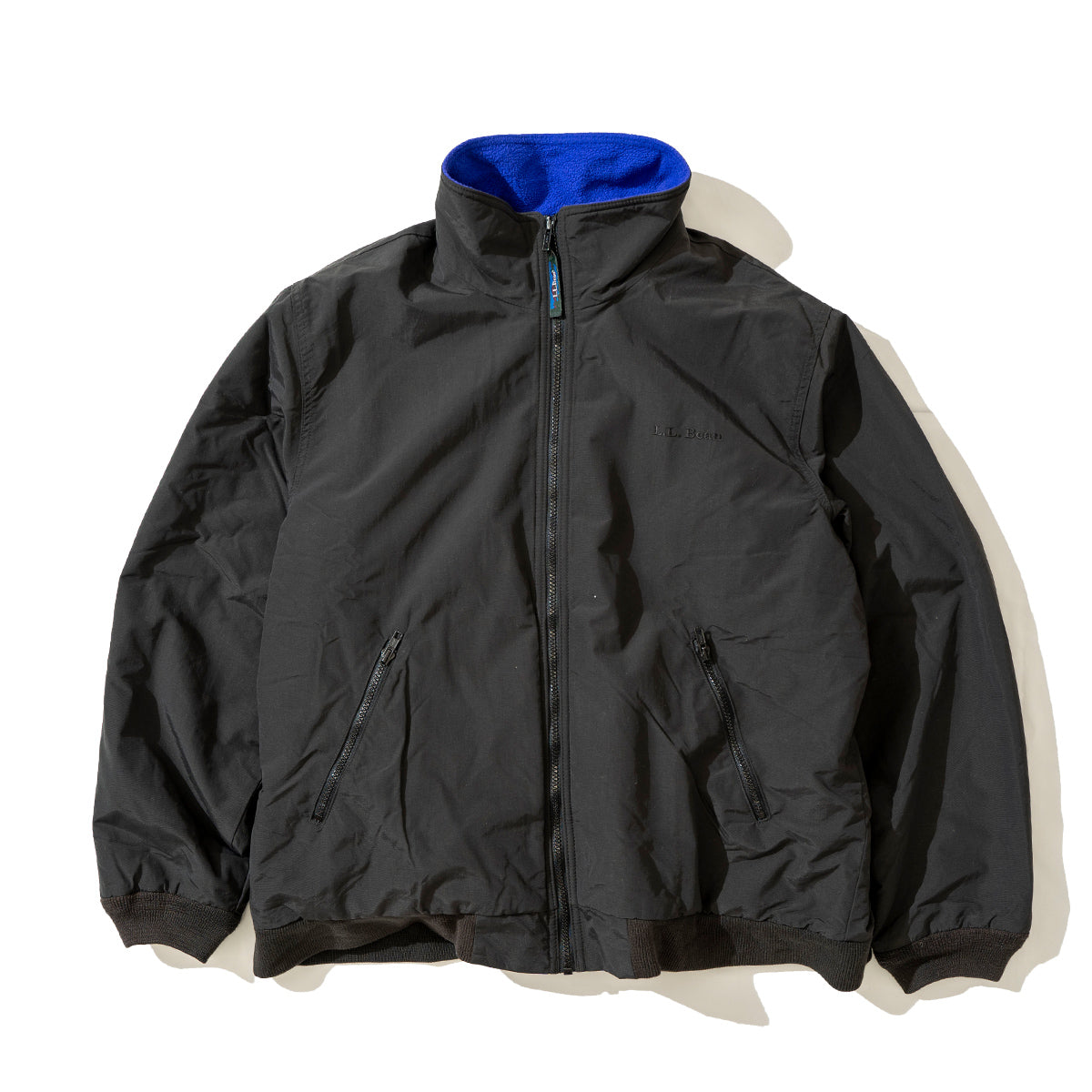 WARM-UP JACKET "Black / Blue"