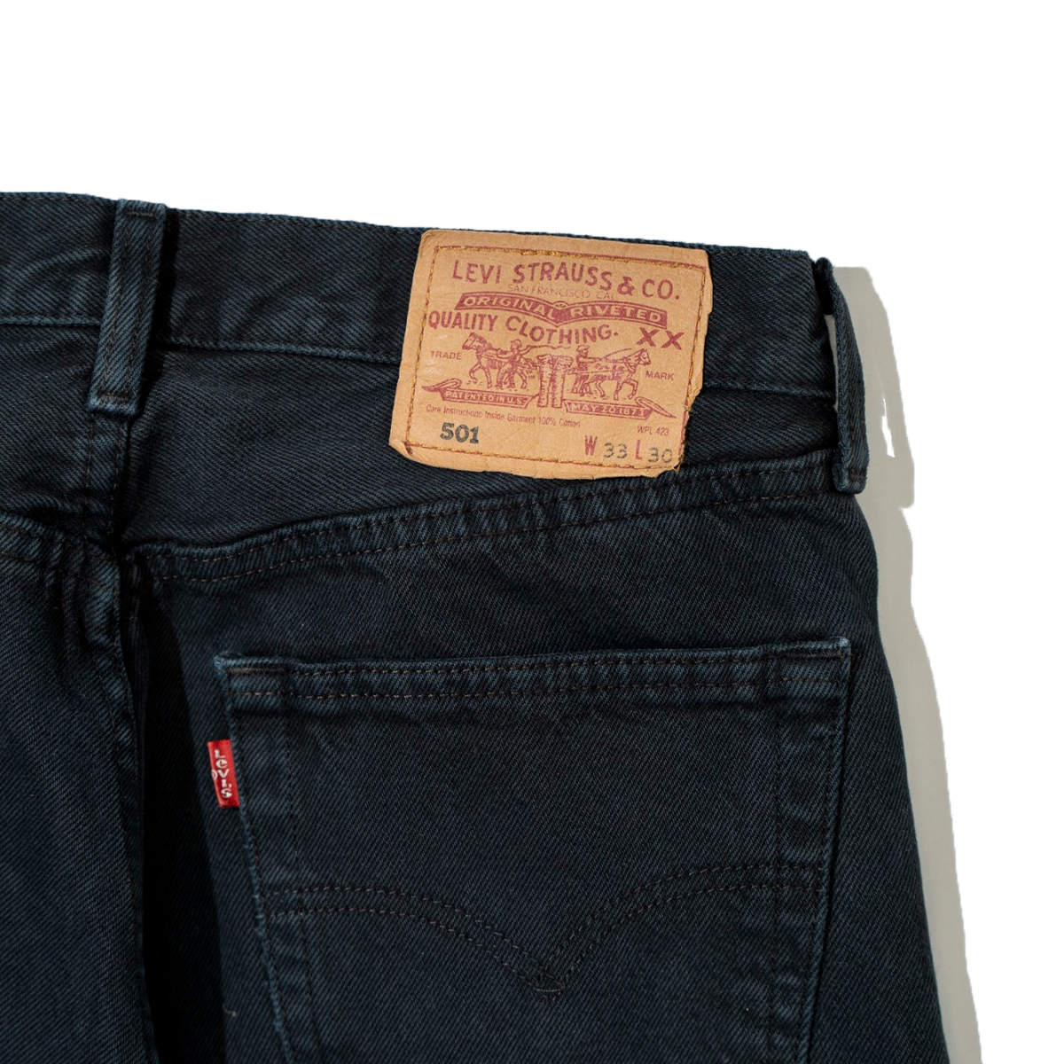 EURO 501 Black Denim Pants