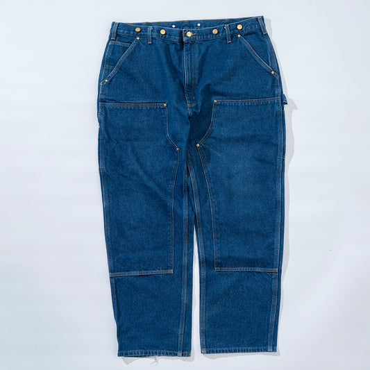 Double knee denim pants