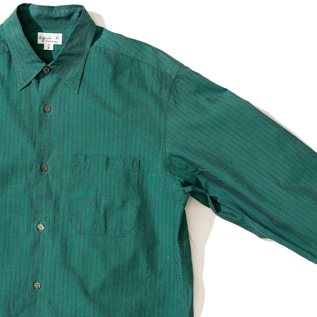 Striped L/S Shirt "Green"